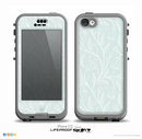 The Light Blue Floral Branches Skin for the iPhone 5c nüüd LifeProof Case