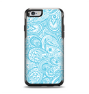 The Light Blue Paisley Floral Pattern V3 Apple iPhone 6 Otterbox Symmetry Case Skin Set