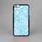 The Light Blue Paisley Floral Pattern V3 Skin-Sert for the Apple iPhone 6 Skin-Sert Case