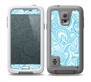The Light Blue Paisley Floral Pattern V3 Skin Samsung Galaxy S5 frē LifeProof Case