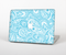 The Light Blue Paisley Floral Pattern V3 Skin for the Apple MacBook Pro Retina 15"