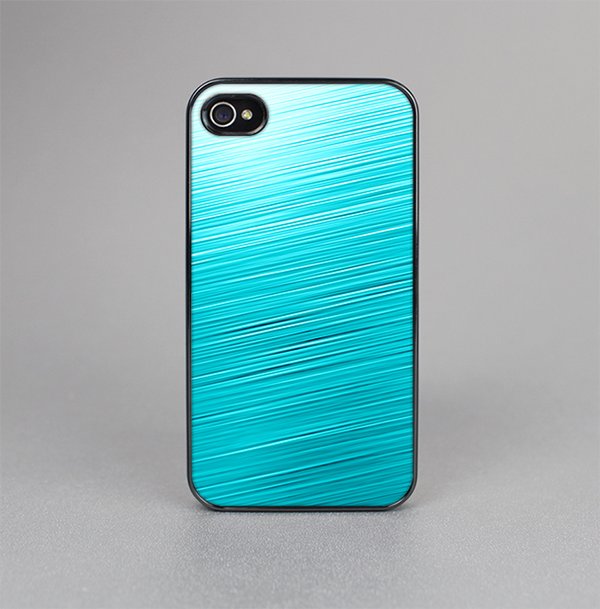 The Light Blue Slanted Streaks Skin-Sert for the Apple iPhone 4-4s Skin-Sert Case
