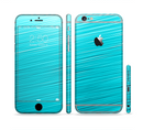 The Light Blue Slanted Streaks Sectioned Skin Series for the Apple iPhone 6s Plus
