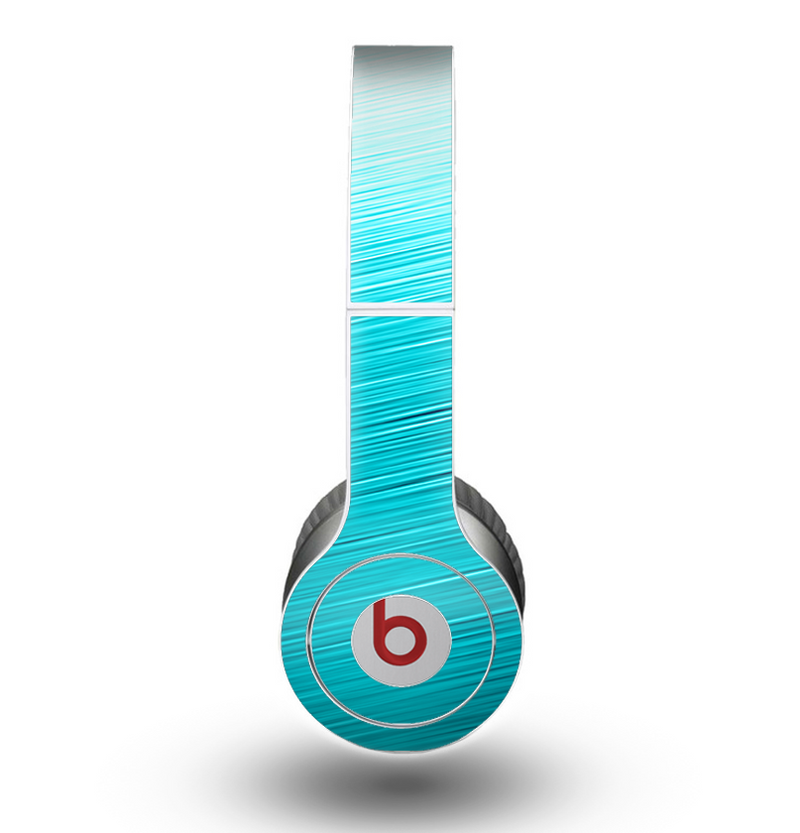 The Light Blue Slanted Streaks Skin for the Beats by Dre Original Solo-Solo HD Headphones