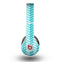 The Light Blue Thin Lined Zigzag Pattern Skin for the Beats by Dre Original Solo-Solo HD Headphones