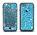 The Light Blue & White Floral Sprout Apple iPhone 6/6s LifeProof Fre Case Skin Set