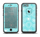 The Light Blue & White Swirls V3 Apple iPhone 6/6s LifeProof Fre Case Skin Set