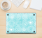 The Light Blue & White Swirls V3 Skin Kit for the 12" Apple MacBook (A1534)