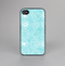 The Light Blue & White Swirls V3 Skin-Sert for the Apple iPhone 4-4s Skin-Sert Case