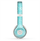 The Light Blue & White Swirls V3 Skin for the Beats by Dre Solo 2 Headphones
