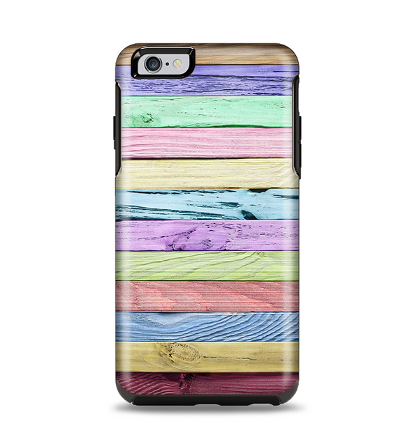 The Light Color Planks Apple iPhone 6 Plus Otterbox Symmetry Case Skin Set