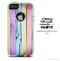 The Light Colored Neon Wood Planks Skin For The iPhone 4-4s or 5-5s Otterbox Commuter Case
