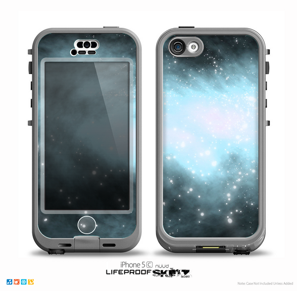 The Light & Dark Blue Space Skin for the iPhone 5c nüüd LifeProof Case