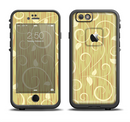 The Light Green Curley Vines Apple iPhone 6/6s LifeProof Fre Case Skin Set