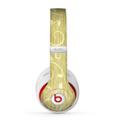 The Light Green Curley Vines Skin for the Beats by Dre Studio (2013+ Version) Headphones