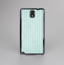The Light Green Scratched Stripe Pattern v4 Skin-Sert Case for the Samsung Galaxy Note 3