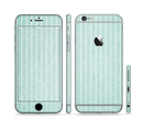 The Light Green Scratched Stripe Pattern v4 Sectioned Skin Series for the Apple iPhone 6s Plus