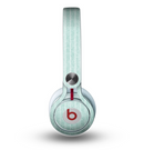 The Light Green Scratched Stripe Pattern v4 Skin for the Beats by Dre Mixr Headphones