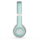 The Light Green Scratched Stripe Pattern v4 Skin for the Beats by Dre Solo 2 Headphones