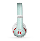 The Light Green Scratched Stripe Pattern v4 Skin for the Beats by Dre Studio (2013+ Version) Headphones