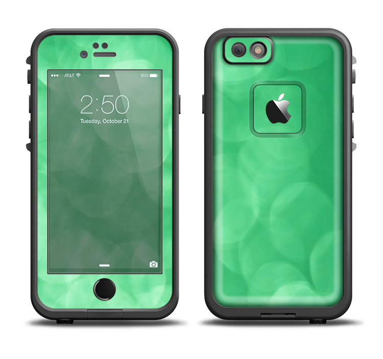The Light Green Unfocused Orbs Apple iPhone 6/6s Plus LifeProof Fre Case Skin Set