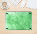The Light Green Unfocused Orbs Skin Kit for the 12" Apple MacBook (A1534)