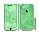 The Light Green Unfocused Orbs Sectioned Skin Series for the Apple iPhone 6s Plus