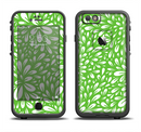 The Light Green & White Floral Sprout Apple iPhone 6/6s LifeProof Fre Case Skin Set