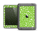 The Light Green & White Floral Sprout Apple iPad Air LifeProof Fre Case Skin Set