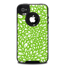 The Light Green & White Floral Sprout Skin for the iPhone 4-4s OtterBox Commuter Case