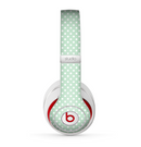 The Light Green with White Polkadots Skin for the Beats by Dre Studio (2013+ Version) Headphones