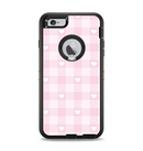 The Light Pink Heart Plaid Apple iPhone 6 Plus Otterbox Defender Case Skin Set