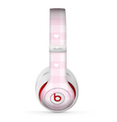 The Light Pink Heart Plaid Skin for the Beats by Dre Studio (2013+ Version) Headphones