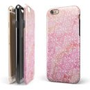 The Light Pink Watercolor Snow Crystal iPhone 6/6s or 6/6s Plus 2-Piece Hybrid INK-Fuzed Case
