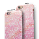The Light Pink Watercolor Snow Crystal iPhone 6/6s or 6/6s Plus 2-Piece Hybrid INK-Fuzed Case