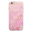 The Light Pink Watercolor Snow Crystal iPhone 6/6s or 6/6s Plus 2-Piece Hybrid INK-Fuzed Case