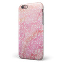 The Light Pink Watercolor Snow Crystal iPhone 6/6s or 6/6s Plus 2-Piece Hybrid INK-Fuzed Case