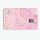 The Light Pink Watercolor Snow Crystal  - Premium Protective Decal Skin-Kit for the Apple Credit Card