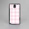 The Light Pink and White Plaid Pattern Skin-Sert Case for the Samsung Galaxy Note 3