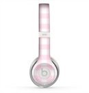 The Light Pink and White Plaid Pattern Skin for the Beats by Dre Solo 2 Headphones