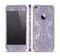 The Light Purple Damask Floral Pattern Skin Set for the Apple iPhone 5s