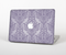 The Light Purple Damask Floral Pattern Skin Set for the Apple MacBook Pro 15" with Retina Display