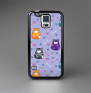 The Light Purple Fat Cats Skin-Sert Case for the Samsung Galaxy S5