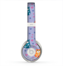 The Light Purple Fat Cats Skin for the Beats by Dre Solo 2 Headphones