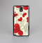 The Light Tan With Red Accented Flower Petals Skin-Sert Case for the Samsung Galaxy Note 3
