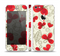 The Light Tan With Red Accented Flower Petals Skin Set for the Apple iPhone 5