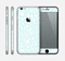 The Light Teal Blue & White Floral Sprout Skin for the Apple iPhone 6