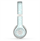 The Light Teal Blue & White Floral Sprout Skin for the Beats by Dre Solo 2 Headphones
