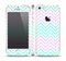 The Light Teal & Purple Sharp Chevron Skin Set for the Apple iPhone 5s