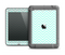 The Light Teal & White Sharp Chevron Apple iPad Air LifeProof Fre Case Skin Set